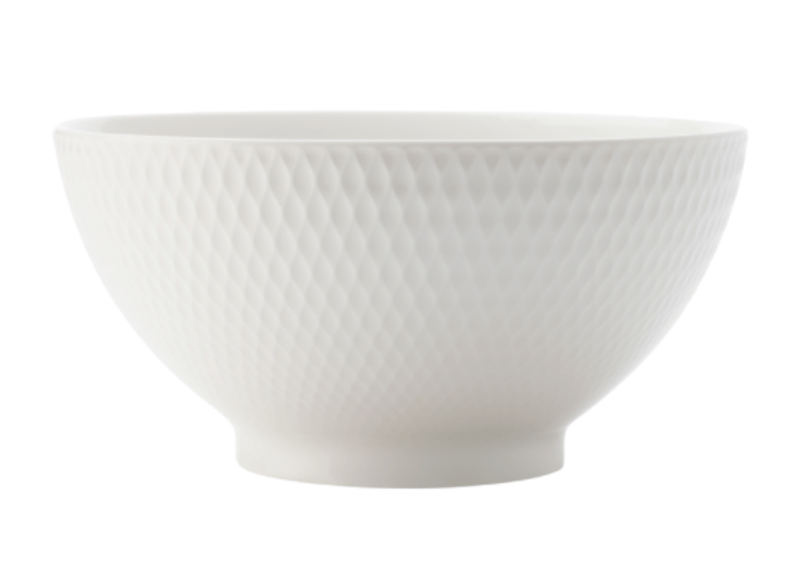 Maxwell & Williams BOWL Maxwell & Williams White Basics Diamonds Noodle Bowl 20cm (6753801896025)