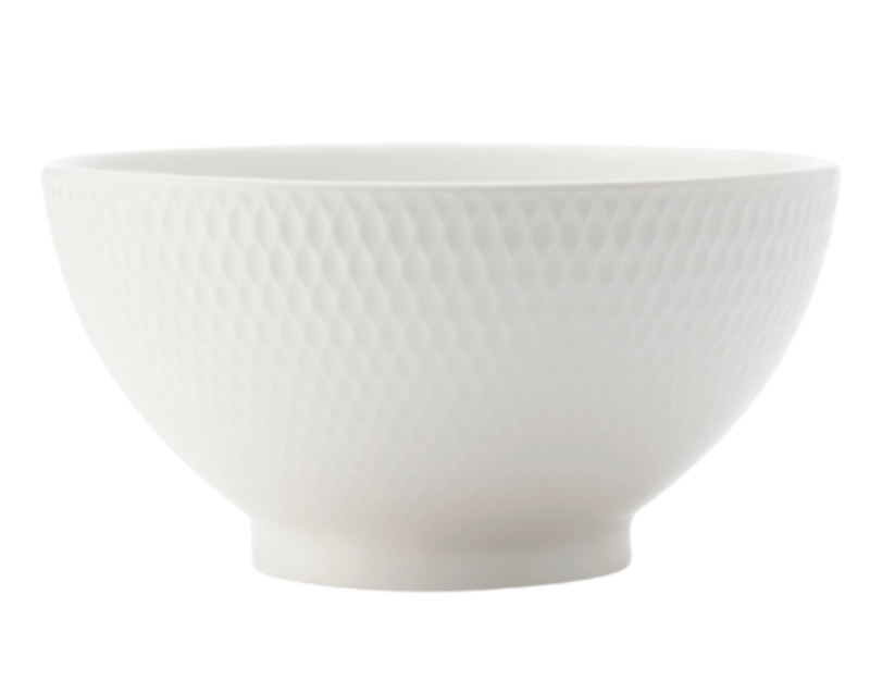 Maxwell & Williams BOWL Maxwell & Williams White Basics Diamonds Rice Bowl 10cm (6753623015513)