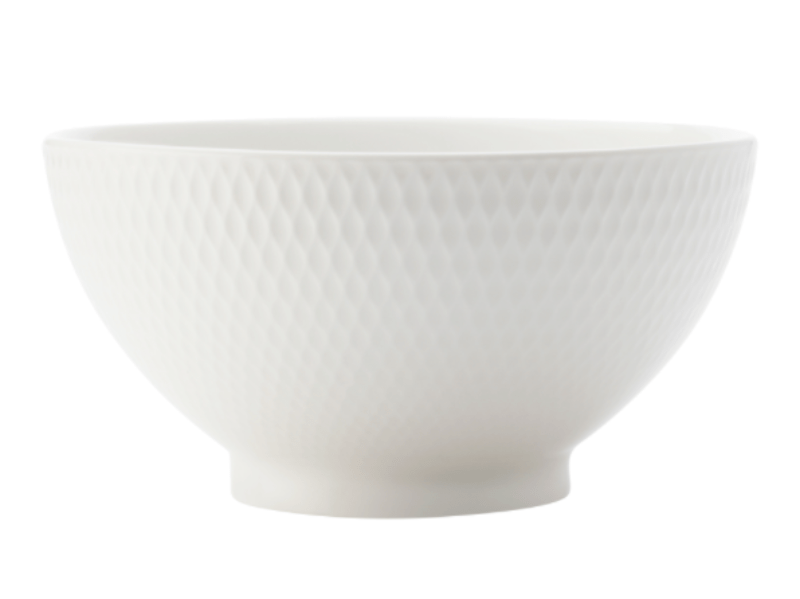 Maxwell & Williams BOWL Maxwell & Williams White Basics Diamonds Rice Bowl 12.5cm (6753647853657)
