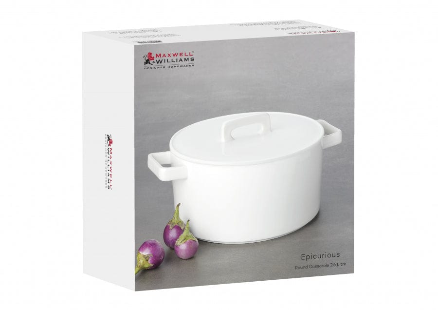 Maxwell & Williams Casserole Maxwell & Williams Epicurious Round Casserole 1.3 Litre (6937484296281)