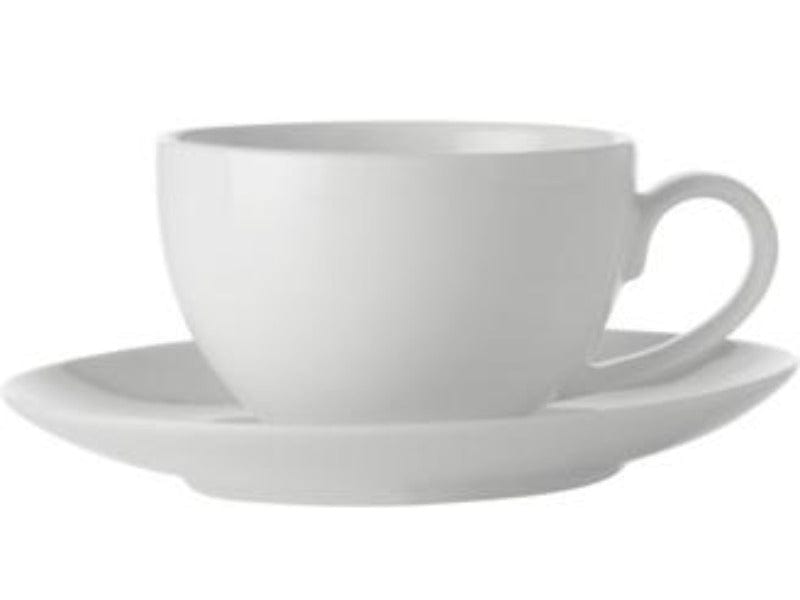 Maxwell & Williams Cup & Saucer Maxwell & Williams White Basics Coupe Demi Cup & Saucer 100ML (6748375089241)