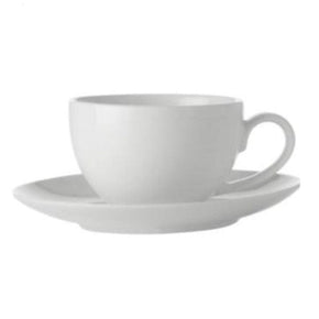 Maxwell & Williams Cup & Saucer Maxwell & Williams White Basics Coupe Demi Cup & Saucer 100ML (6748375089241)