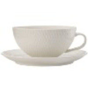 Maxwell & Williams Cup & Saucer Maxwell & Williams White Basics Diamonds Tea Cup & Saucer Low 250ML (6753857372249)