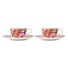 Maxwell & Williams Cups & Saucers Maxwell & Williams Kasbah Espresso Cups & Saucers, 85ml Set of 2 Rose (6852782719065)