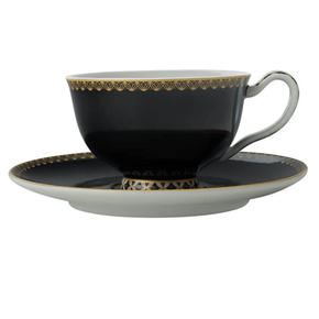 Maxwell & Williams Cups & Saucers Maxwell & Williams Teas & C's Classic Footed Cup & Saucer 200ml Black HV0269 (7104383811673)