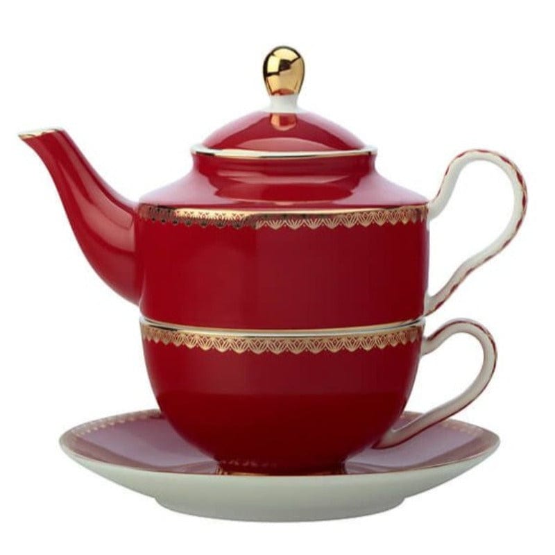 Maxwell & Williams Cups & Saucers Maxwell & Williams Teas & C's Classic Tea for One with Infuser 380ml Cherry Red HV0274 (7105265598553)