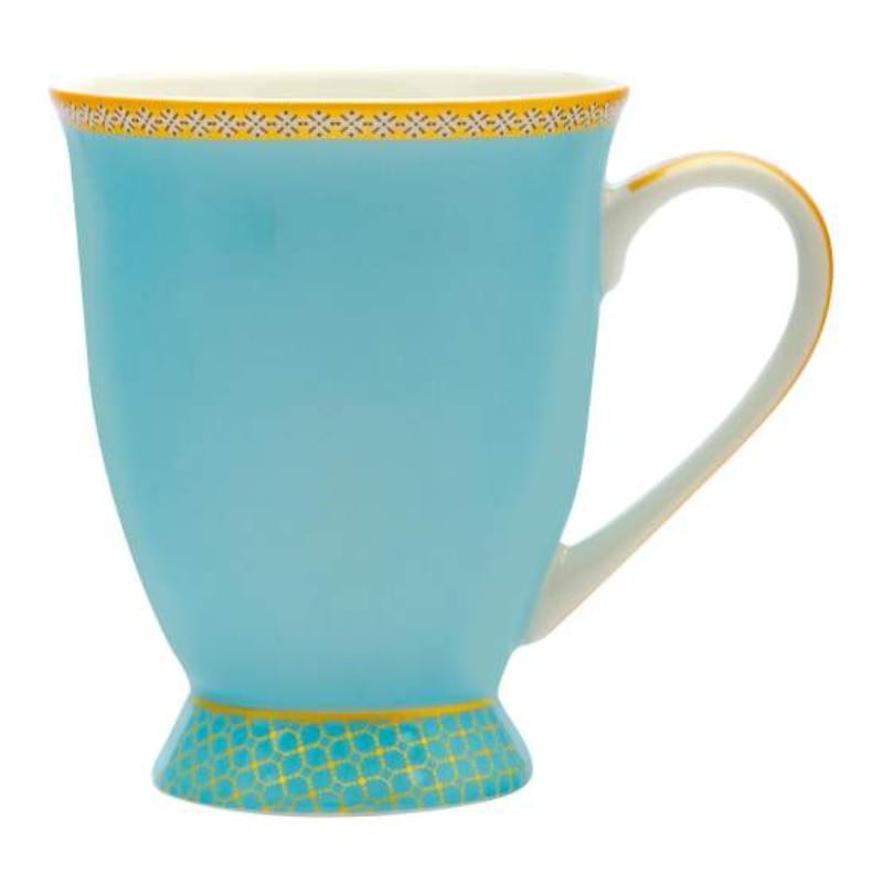 Maxwell & Williams Cups & Saucers Turquoise Maxwell & Williams Kasbah Footed Mug, 300ml (6853686034521)
