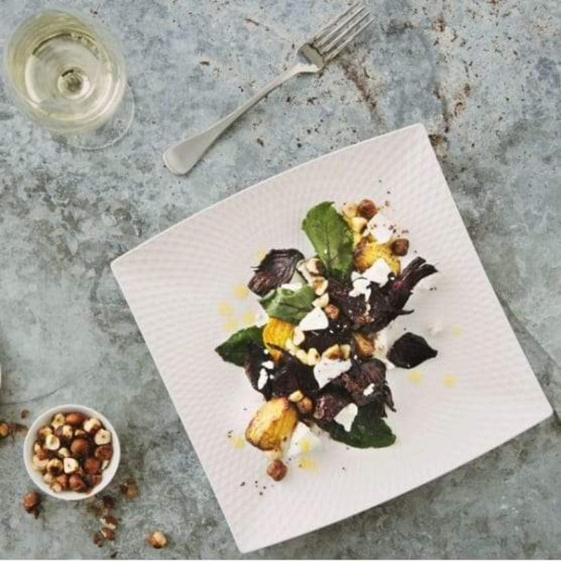 Maxwell & Williams Dinner Set Maxwell & Williams White Basics Diamonds Square Dinner Set Of 16 (6845400973401)