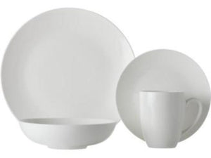 Maxwell & Williams Dinner Set Maxwell & Williams White Basics Fitzrovia Coupe Dinner Set Of 16 (6842409812057)