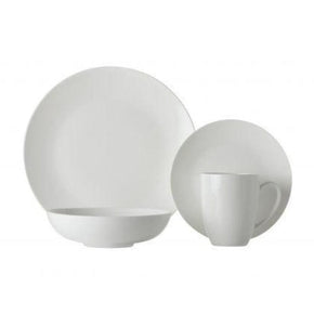 Maxwell & Williams Dinner Set Maxwell & Williams White Basics Fitzrovia Coupe Dinner Set Of 16 (6842409812057)