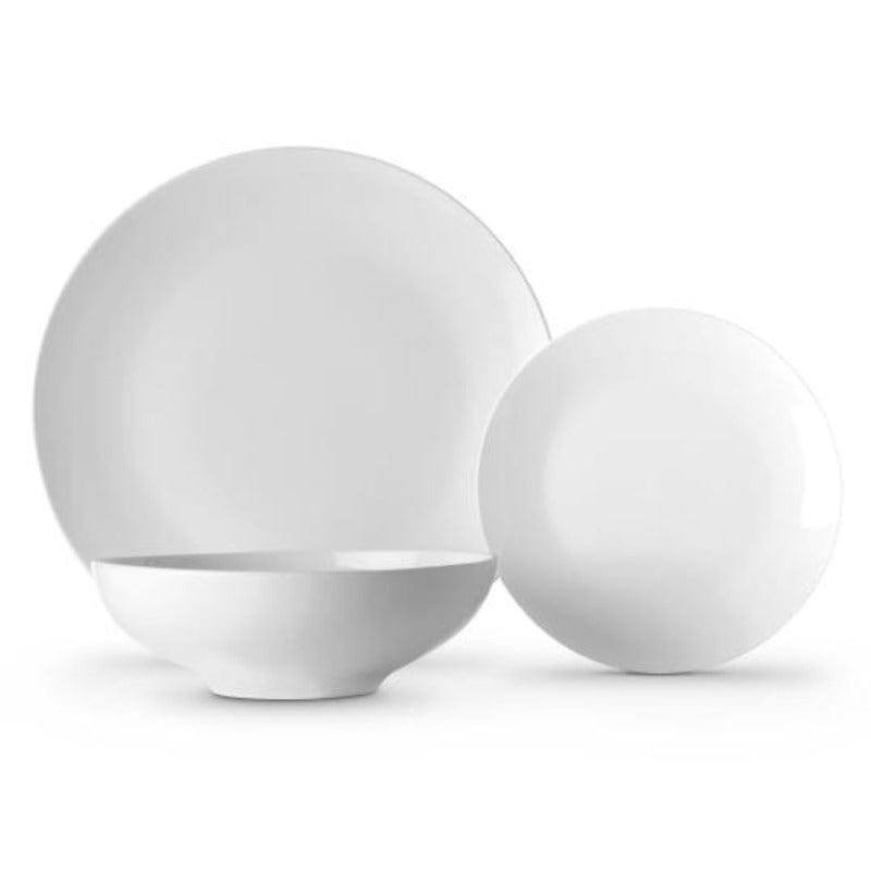 Maxwell & Williams Dinner Set Maxwell & Williams White Basics Tribeca Coupe Dinner Set Of 12 (6842389069913)