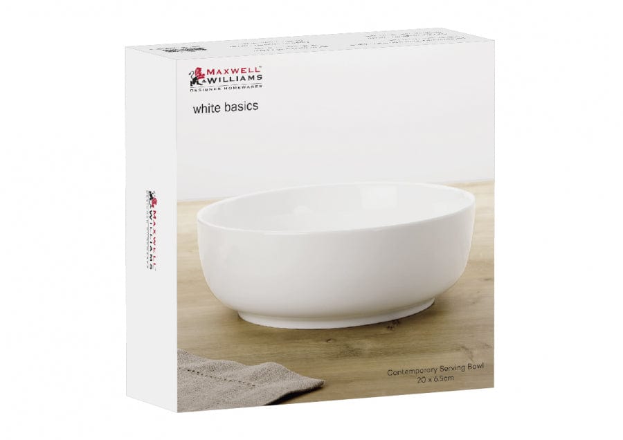 Maxwell & Williams Divided Maxwell & Williams White Basics Contemporary Serving Bowl 20x6.5cm AY0361 (7262397268057)