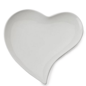 Maxwell & Williams Heart Plate Maxwell & Williams White Basics Heart Plate 21cm (6762248142937)