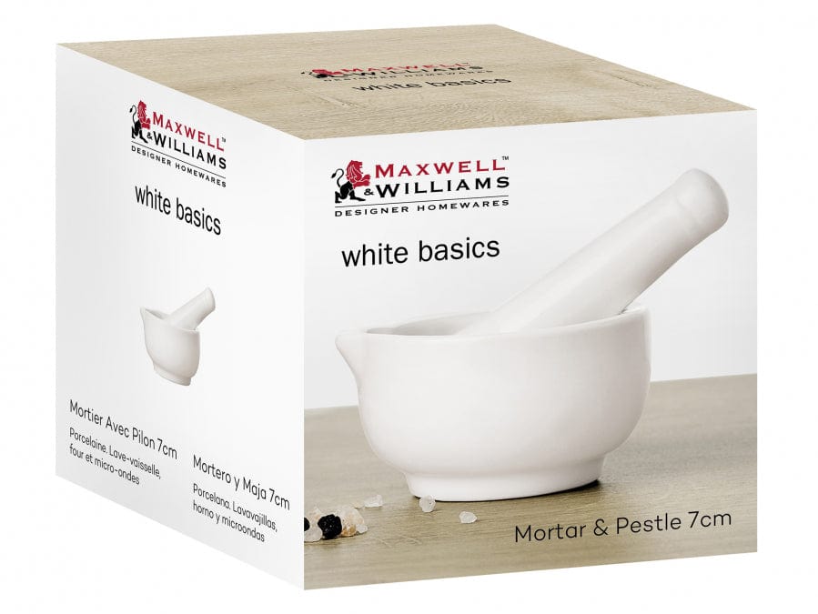 Maxwell & Williams Mortar & Pestle Maxwell & Williams White Basics Mortar & Pestle 7cm AA1891 (7147503845465)