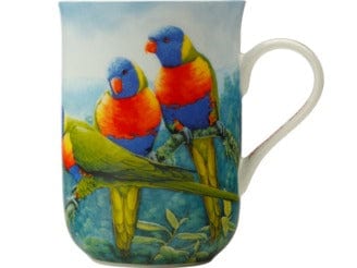 Maxwell & Williams MUG Maxwell & Williams Birds of Australia 10 year Anniversary Mug 300ML Lorikeet (6859139776601)