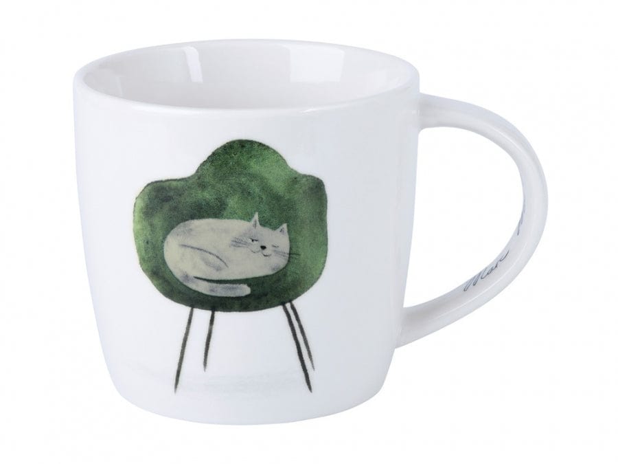 Maxwell & Williams MUG Maxwell & Williams Feline Friends Mug One Eye Open 400ml DX1217 (7148348407897)