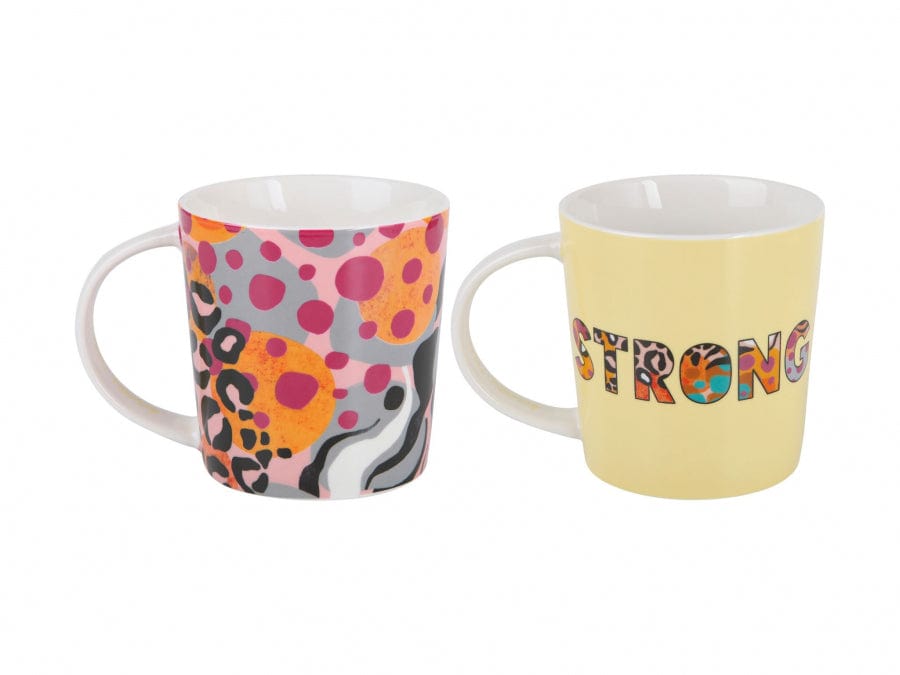 Maxwell & Williams MUG Maxwell & Williams Kasey Rainbow Be Fierce Mug Set of 2 380ml DX1284 (7155225034841)