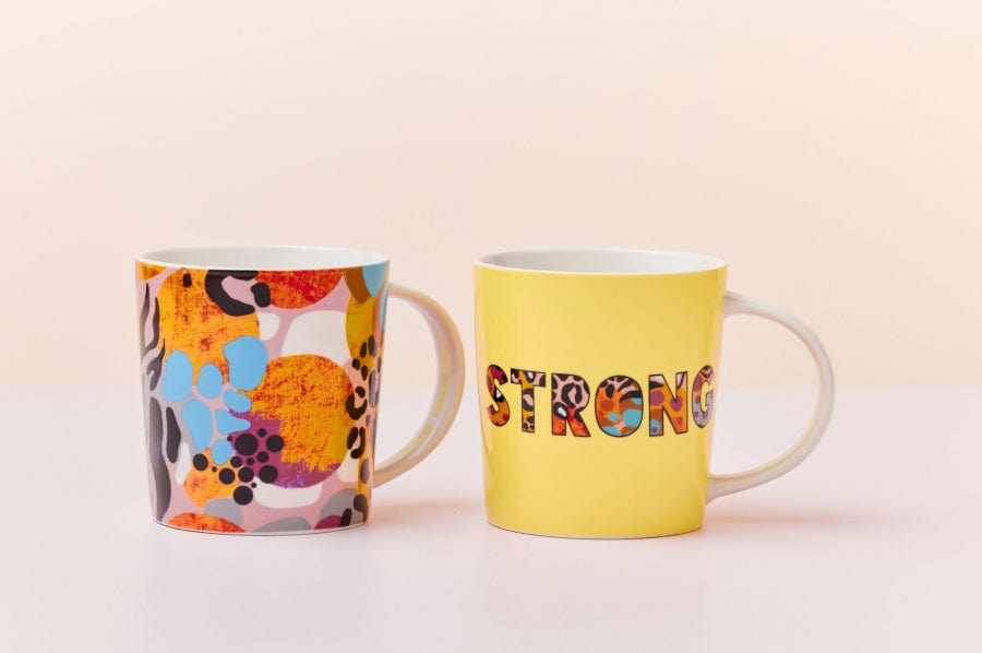 Maxwell & Williams MUG Maxwell & Williams Kasey Rainbow Be Fierce Mug Set of 2 380ml DX1284 (7155225034841)