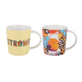 Maxwell & Williams MUG Maxwell & Williams Kasey Rainbow Be Fierce Mug Set of 2 380ml DX1284 (7155225034841)