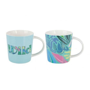 Maxwell & Williams MUG Maxwell & Williams Kasey Rainbow Be Fierce Mug Set of 2 380ml DX1285 (7155227689049)