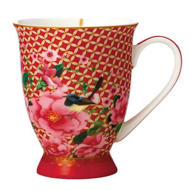 Maxwell & Williams MUG Maxwell & Williams Teas & C's Silk Road Footed Mug 300ML Cherry Red (6873205276761)