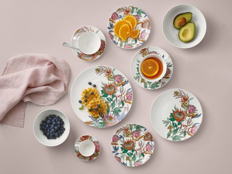 Maxwell & Williams MUG Maxwell & Williams Waratah Coupe Cup & Saucer 200ml II0083 (7261097066585)