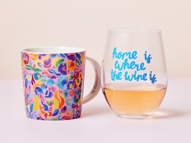 Maxwell & Williams MUG Maxwell & Williams Wild at Heart Mug & Glass Set Africa Pink 500ml DX1227 (7158870999129)