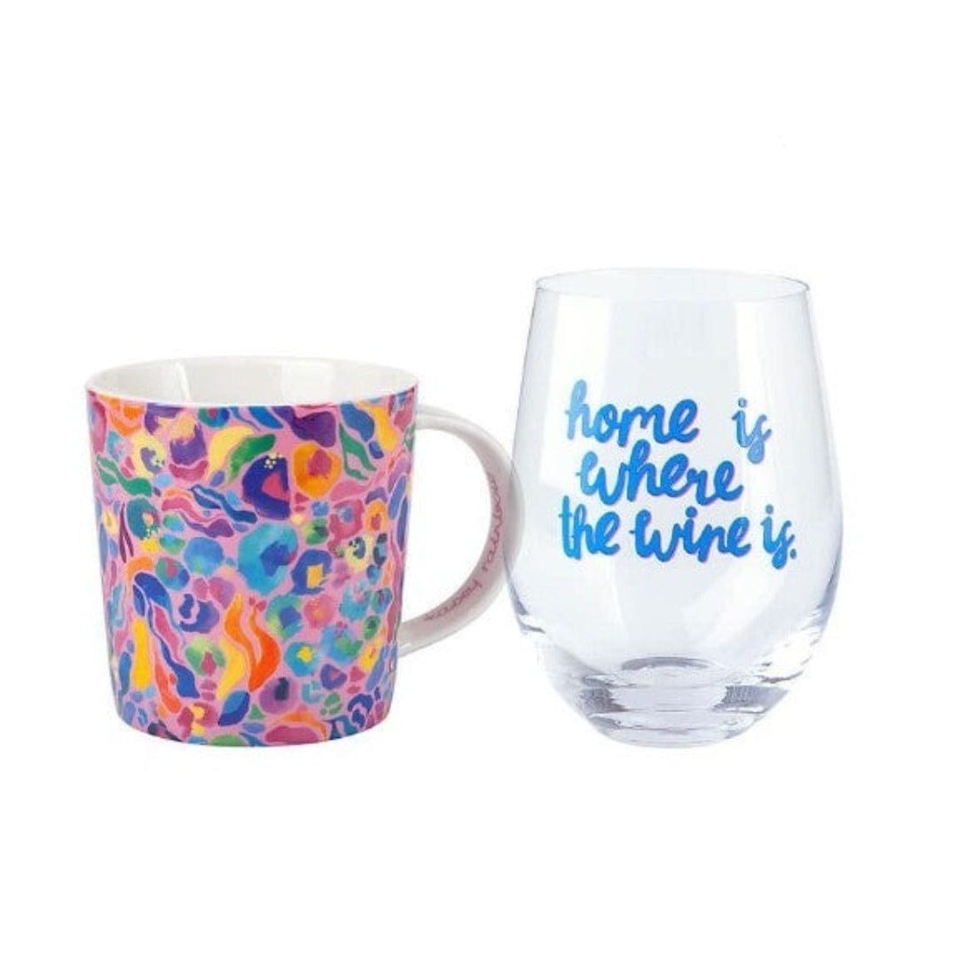 Maxwell & Williams MUG Maxwell & Williams Wild at Heart Mug & Glass Set Africa Pink 500ml DX1227 (7158870999129)