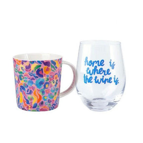 Maxwell & Williams MUG Maxwell & Williams Wild at Heart Mug & Glass Set Africa Pink 500ml DX1227 (7158870999129)