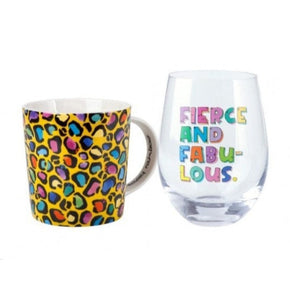 Maxwell & Williams MUG Maxwell & Williams Wild at Heart Mug & Glass Set Wild Yellow 500ml DX1231 (7158879682649)