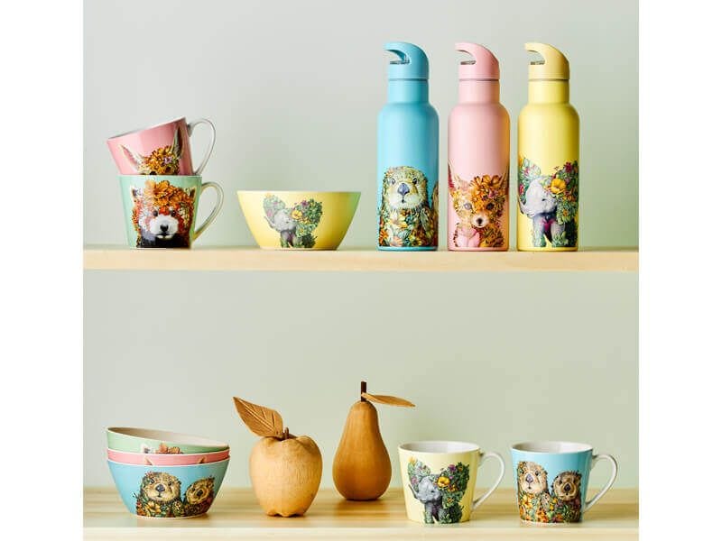 Maxwell & Williams MUG Maxwell & Williams Wild Planet Double Wall Bottle 500ML Fennec Fox JR0138 (7148992888921)