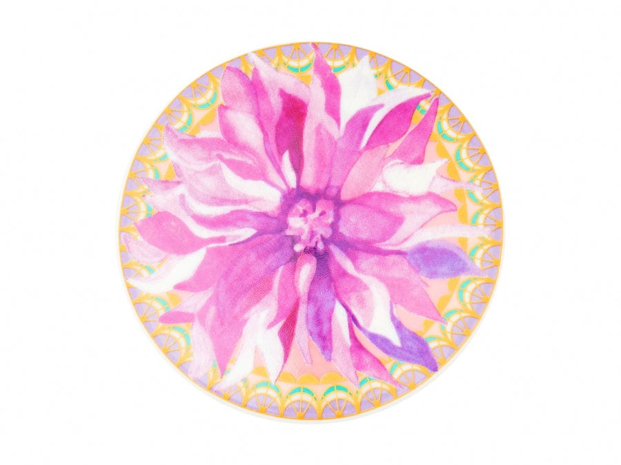 Maxwell & Williams MUGS Maxwell & Williams Dahlia Daze Lidded Mug With Infuser 340ML Pink HV0360 (2077471539289)