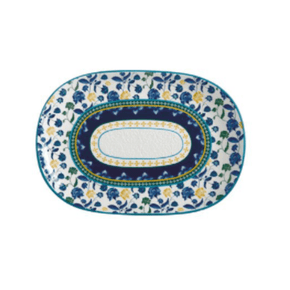 Maxwell & Williams Platter Maxwell & Williams Rhapsody Oblong Platter 40x28cm Blue (6856194654297)