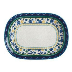 Maxwell & Williams Platter Maxwell & Williams Rhapsody Oblong Platter 45x33cm Blue (6856221589593)