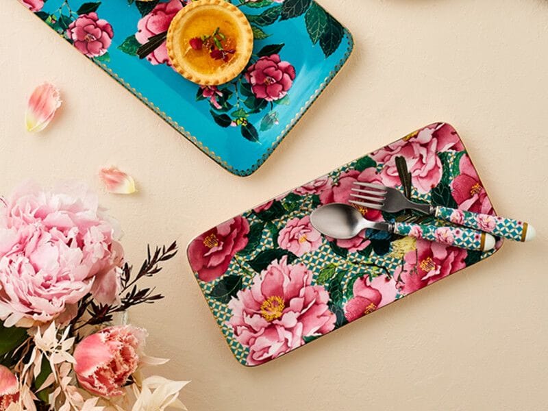 Maxwell & Williams Platter Maxwell Williams Teas & C's Silk Road Rectangle Platter 25x12cm Aqua (6875356889177)