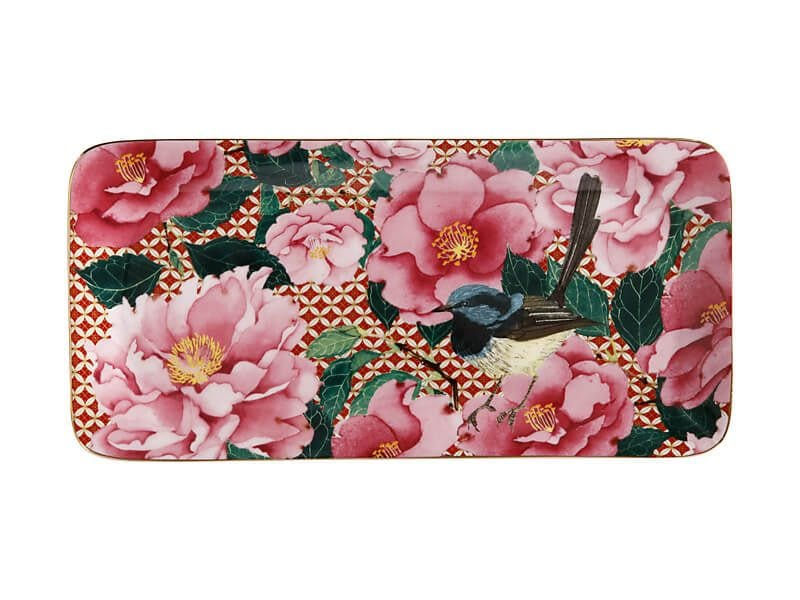 Maxwell & Williams Platter Maxwell Williams Teas & C's Silk Road Rectangle Platter 25x12cm Cherry Red (6875339915353)