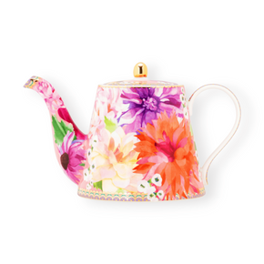 Maxwell & Williams Teapot Maxwell & Williams Dahlia Daze Teapot With Infuser 1lt Pink 1lt HV0354 (4429976272985)