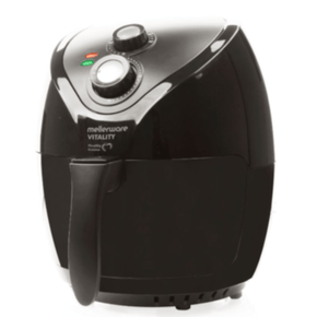 Mellerware AIR FRYER Mellerware Air Fryer With Timer Manual Plastic Black 2.6 Litre 1400W Vitality (6781798121561)