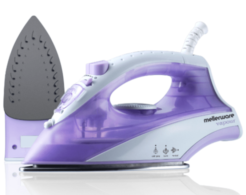 Mellerware IRON Mellerware 1400w Vapour Non Stick Steam Iron 23140 (7002624131161)