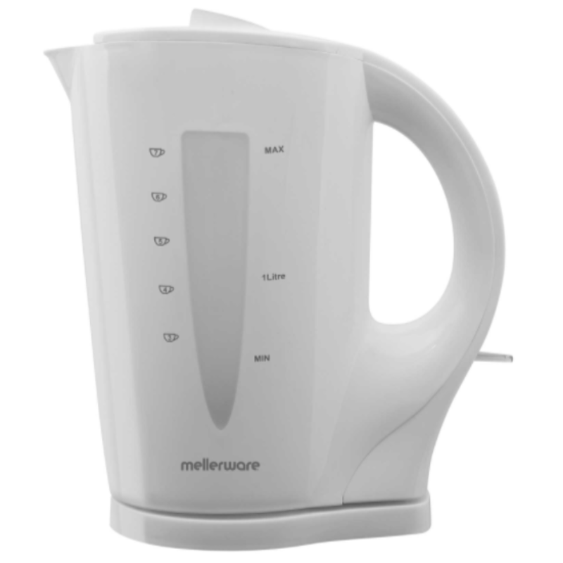 Mellerware KETTLE Mellerware 2200W Kettle Cordless Plastic White 1.7 Litre 21002WH (7002603520089)