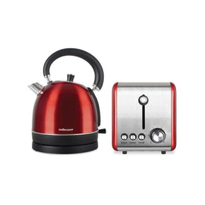 Mellerware TOASTER & KETTLE Mellerware Crimson Stainless Steel Red Kettle And Toaster Set (7011085680729)