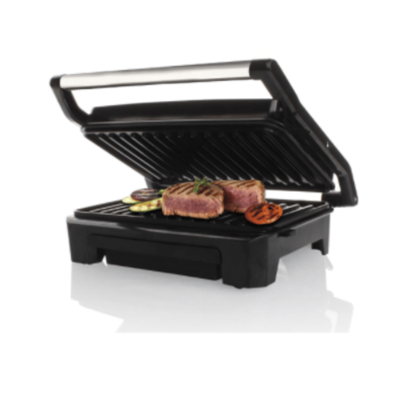 Mellerware WOK Mellerware Panini Press 2 Slice Stainless Steel Black Grill Plate 800W Compacto (6781654958169)