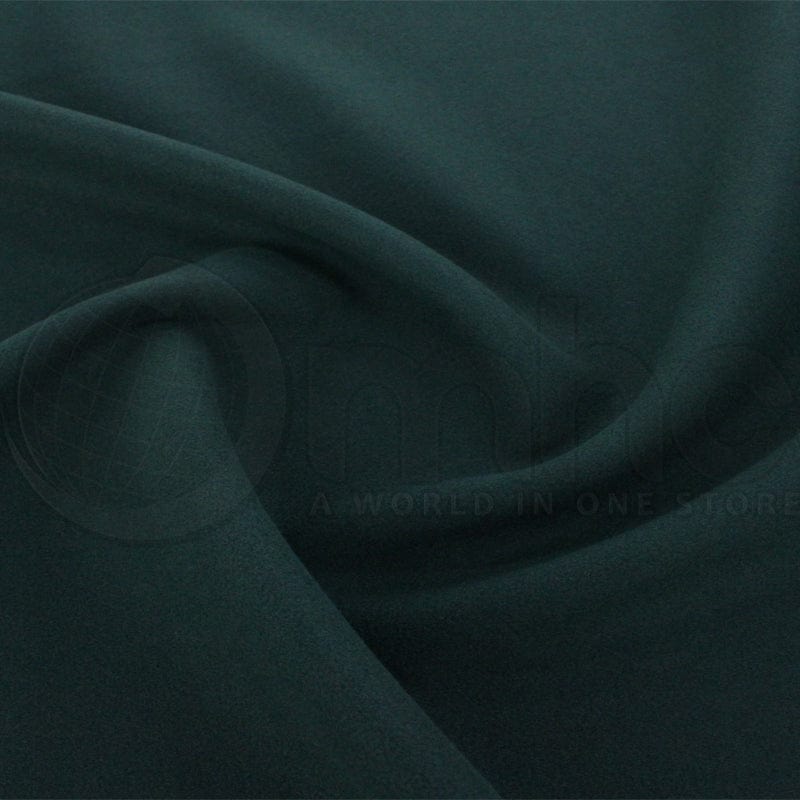 MELTON Dress Fabrics Bottle Green Stretch Melton Fabric 150cm (7256314544217)