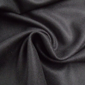 MELTON Dress Fabrics Melton Black Fabric 150 cm (4794772160601)