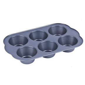 METALIX MUFFIN TIN Metalix Non-Stick 6 Cup Muffin Pan (4793790136409)