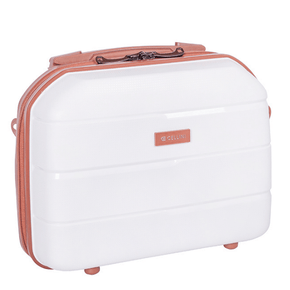 MHC World BEAUTY CASE Cellini Spinn Beauty Case White/Tan (7234705522777)