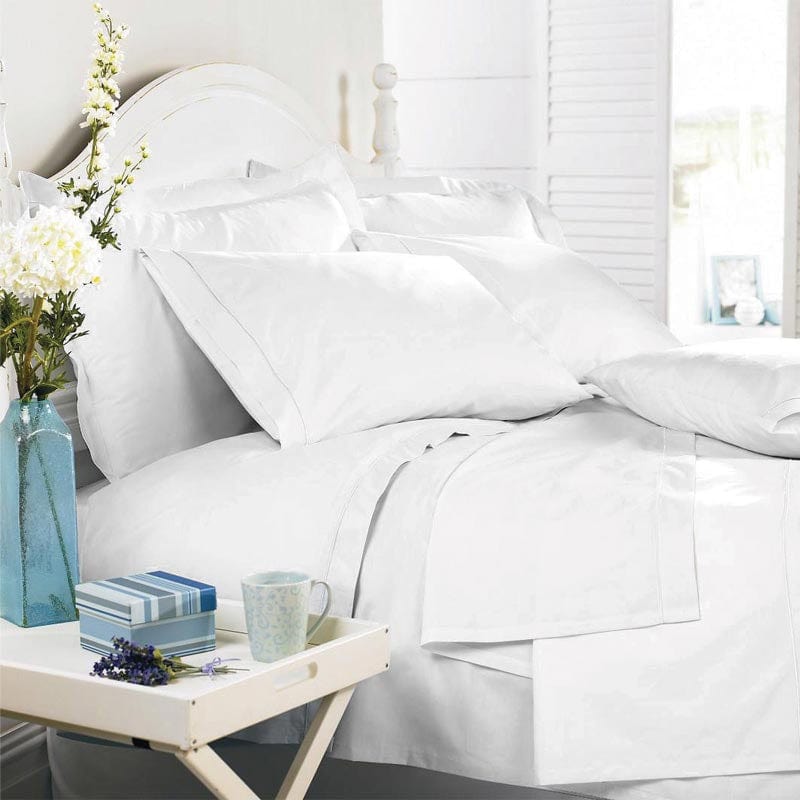 MHC World Bedroom & Bathroom Fitted Sheet Percale STD QN (2061787791449)