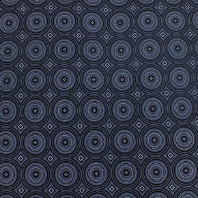 MHC World Dress Fabrics 3 Cats Shweshwe Fabric C/w06 Black H1565 90cm (7190556246105)