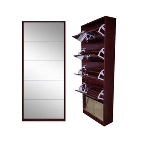 MHC World Furniture & Decor Shoe Bainet 5 Tier Mirror door (4736738394201)