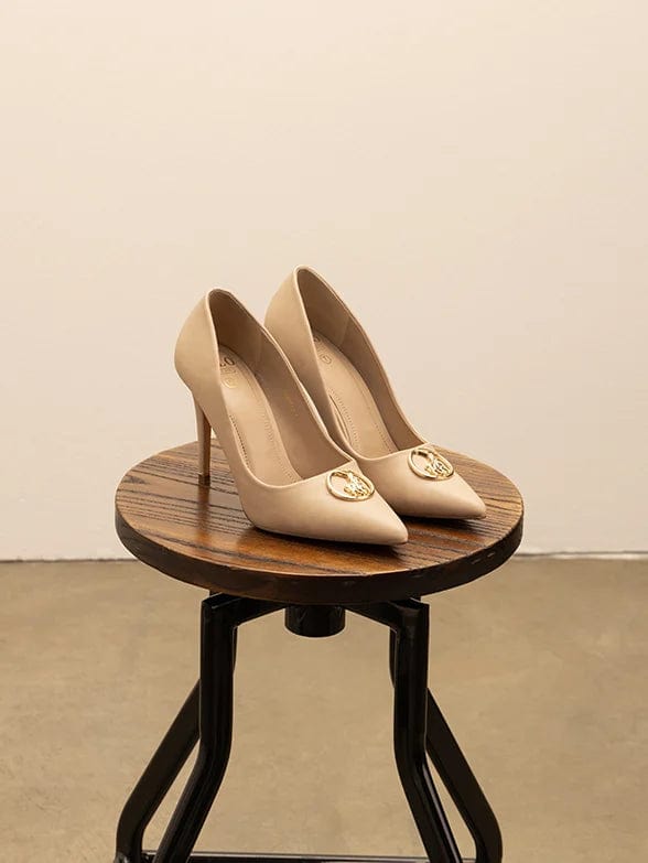 MHC World Ladies Circle Polo Trim  Pump Cream (7281401561177)